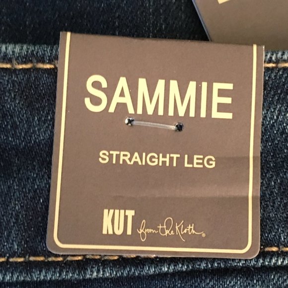 Kut from the Kloth SAMMIE Straight Leg Blue Jeans Distressed Straight Leg - Picture 16 of 16